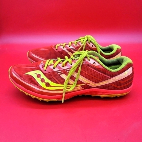 Saucony Kilkenny XC7 Cross Country Track Running Women's 9 Shoes Orange Green - Picture 1 of 12